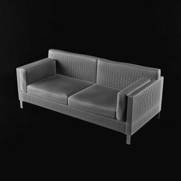 3d model modern couch leather fabric - Couch 03 by lajhar